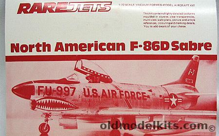 Rarejets 1/72 North American F-86D Sabre Dog plastic model kit